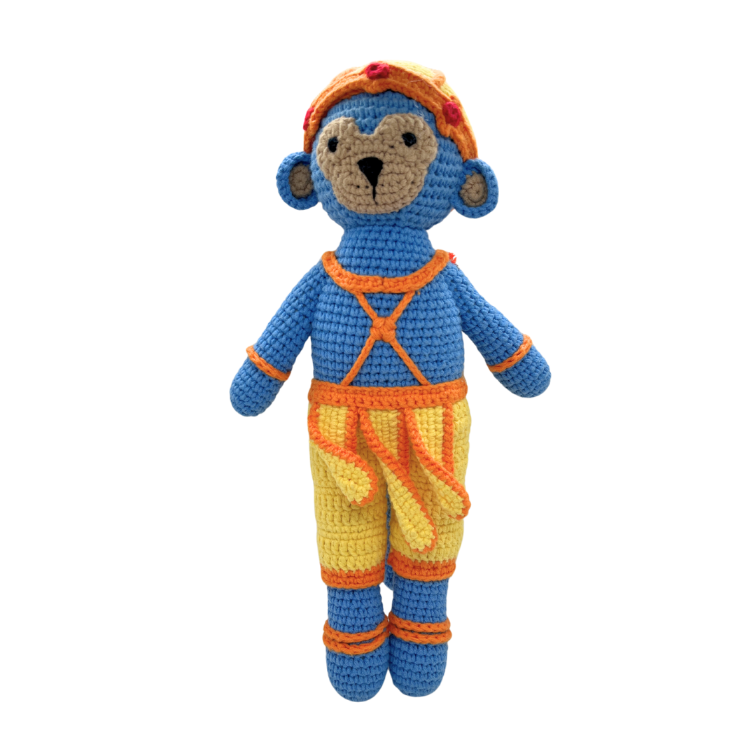 Peluche en crochet Hanuman du Cambodge par Bee Bee Bongo