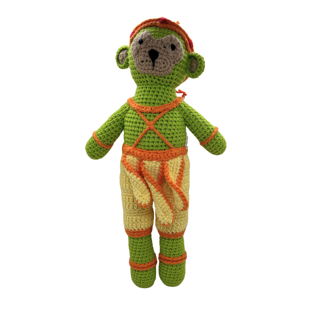 Peluche en crochet Hanuman du Cambodge par Bee Bee Bongo