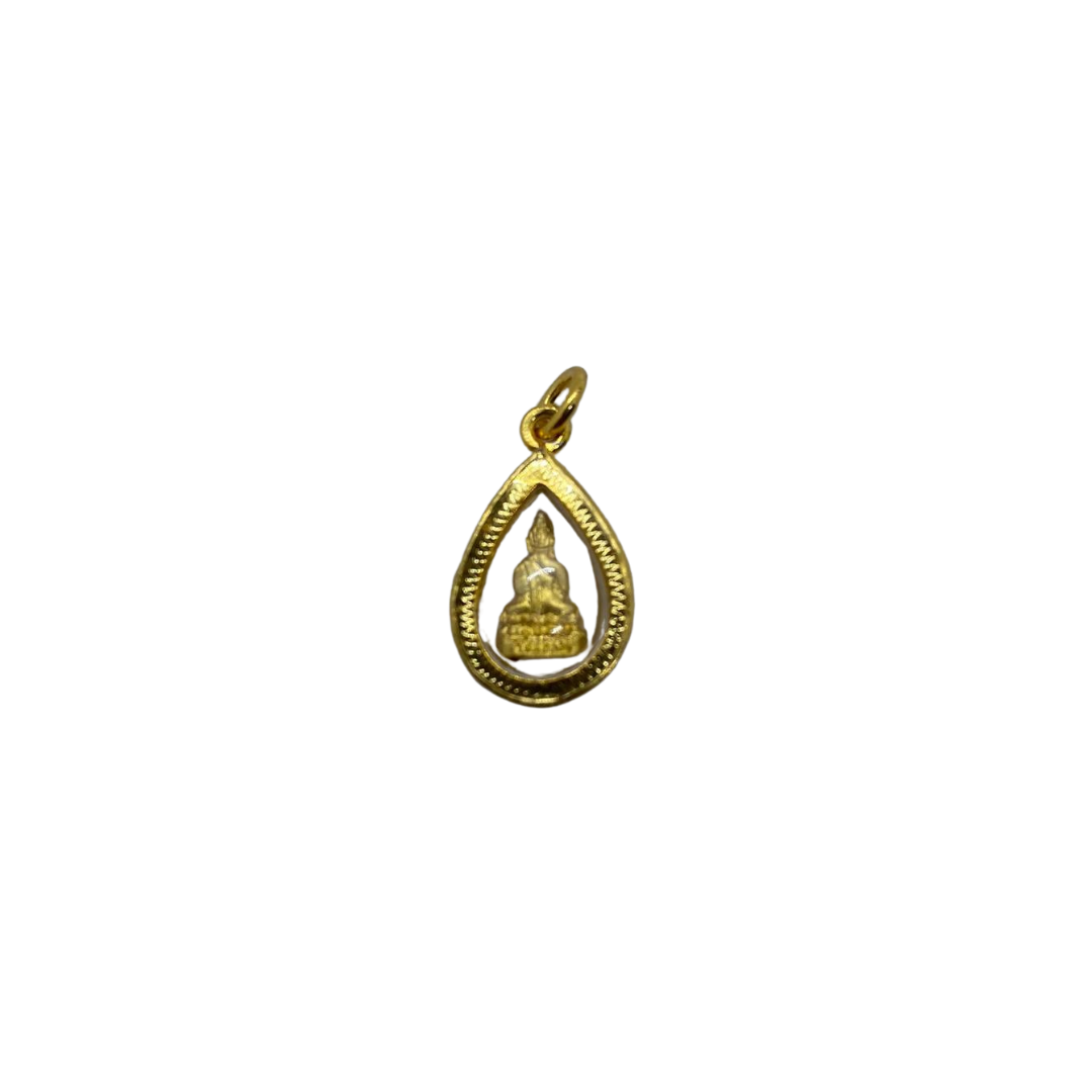 Pendentif traditionnel amulette Bouddha posture Dhyana mudra