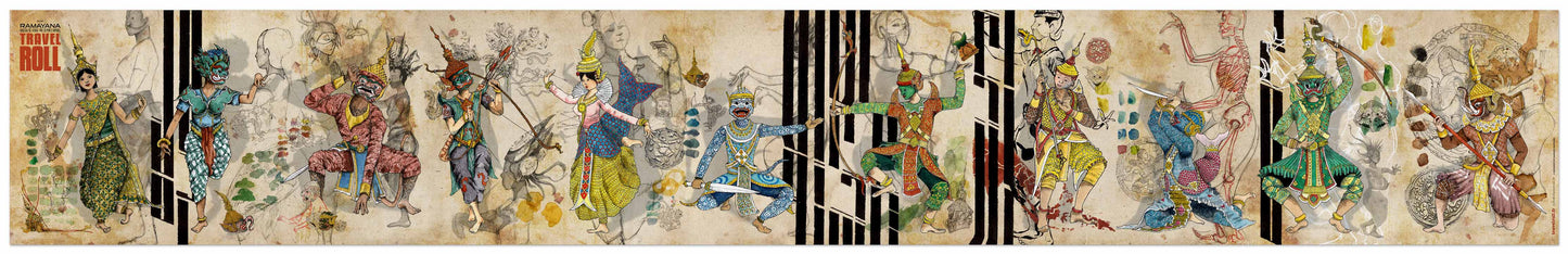 Ramayana - Asie en dessin (Version Classique - 2022), Travel Roll de Raphaël Seyfried